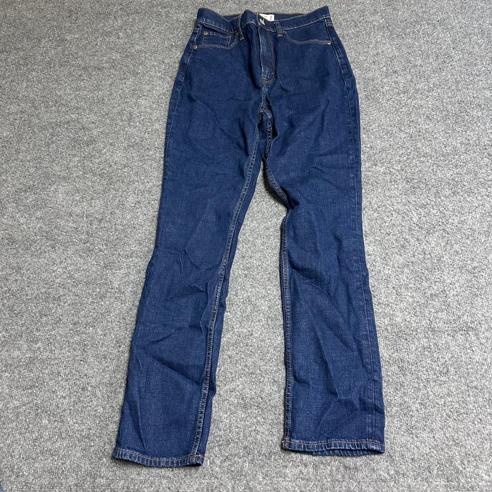 Abercrombie Jeans Womens Size 28/6 Blue Curve Love Slim Straight Ultra High Rise
